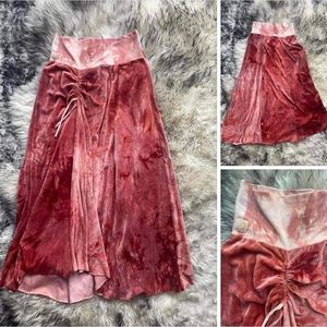 Sinew moon small mama tried cinched velvet maxi